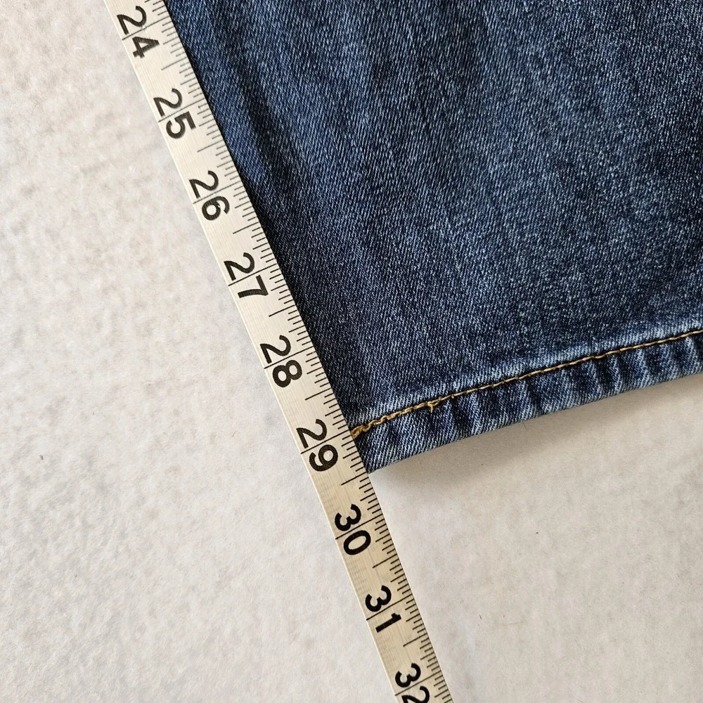 Levis 505 Jeans Mens 40x30 Blue Denim Straight Leg Dark Wash Excellent USED Cond